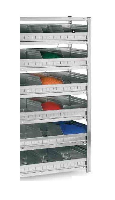 Produktbild Schüttgutregal Anbauregal H 2000 x B 1000 x T 400 mm Produktbild Schüttgutregal Anbauregal H 2000 x B 1000 x T 400 mm