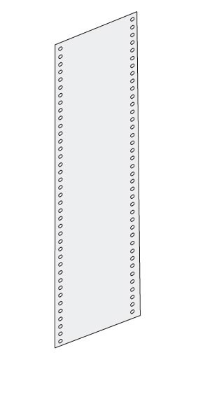Seitenwand - Passend für Regalhöhe 2500 mm Seitenwand - Passend für Regalhöhe 2500 mm