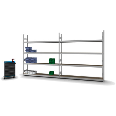 Produktbild: Grossfachregal Grundregal Produktbild: Grossfachregal Grundregal