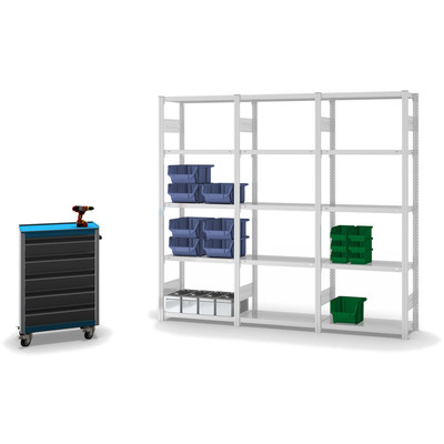 Produktbild: Fachbodenregal Stecksystem Grundfeld Produktbild: Fachbodenregal Stecksystem Grundfeld