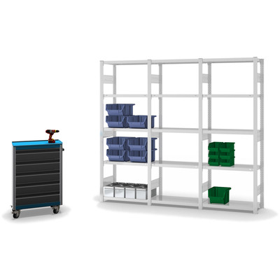 Produktbild: Fachbodenregal Stecksystem Grundfeld Produktbild: Fachbodenregal Stecksystem Grundfeld