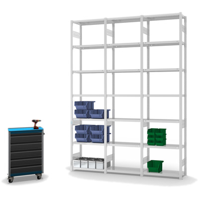 Produktbild: Fachbodenregal Stecksystem Grundfeld Produktbild: Fachbodenregal Stecksystem Grundfeld