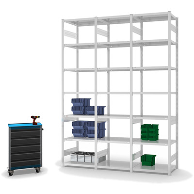 Produktbild: Fachbodenregal Stecksystem Grundfeld Produktbild: Fachbodenregal Stecksystem Grundfeld