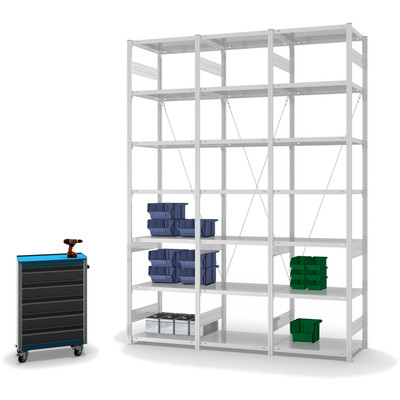 Produktbild: Fachbodenregal Stecksystem Grundfeld Produktbild: Fachbodenregal Stecksystem Grundfeld