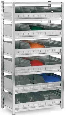 Produktbild: Produktbild Schüttgutregal Grundregal H 2000 x B 1000 x T 400 mm