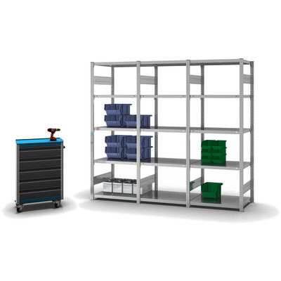 Produktbild: Fachbodenregal Stecksystem Grundfeld Produktbild: Fachbodenregal Stecksystem Grundfeld