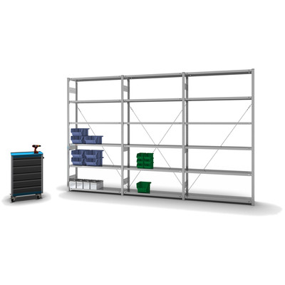 Produktbild: Fachbodenregal Grundregal Produktbild: Fachbodenregal Grundregal