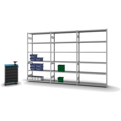 Produktbild: Fachbodenregal Grundregal Produktbild: Fachbodenregal Grundregal