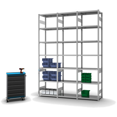 Produktbild: Fachbodenregal Stecksystem Grundfeld Produktbild: Fachbodenregal Stecksystem Grundfeld