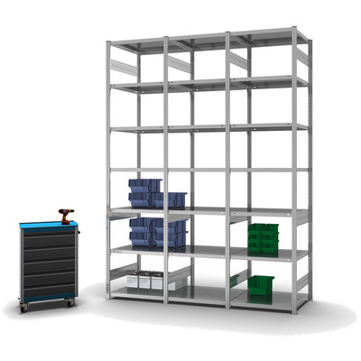 Produktbild: Fachbodenregal Stecksystem Grundfeld Produktbild: Fachbodenregal Stecksystem Grundfeld